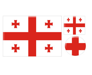 Obraz premium Icons of the national flags