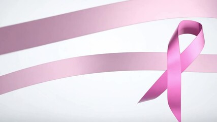 Cancer ribbons campaign animation for symbolizing cancer awareness on World Cancer Day. 