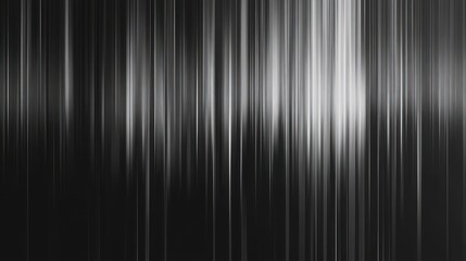 Obraz premium Abstract image featuring vertical lines in varying shades of black and white, creating a gradient effect.