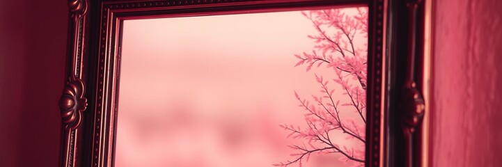 Obraz premium close up of an infrared toned picture frame with ambiance