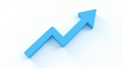 illustration of blue growth arrow pointing up