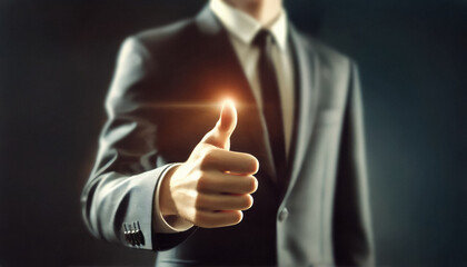 thump up business man