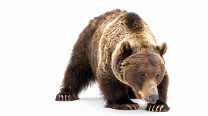 Brown Bear in a Low Stalking Position