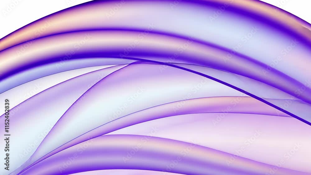 Fototapete Videp with abstract background with dynamic colorful waves. Modern color abstract background with wave curves. Vector template for website.