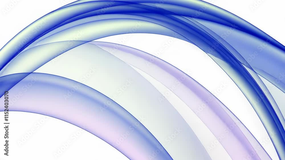 Aufkleber Videp with abstract background with dynamic colorful waves. Modern color abstract background with wave curves. Vector template for website.