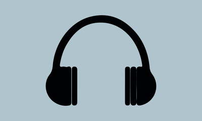 Headphone Vector Music sign stock illustration