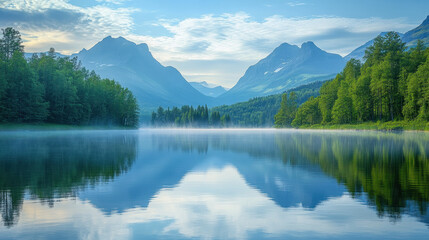 lake in the mountains
