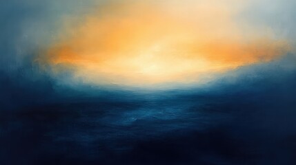 Subtle gradient of light transitioning from warm gold to cool blue, evoking a tranquil evening sky.