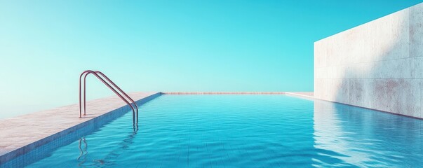 minimalistic pool view