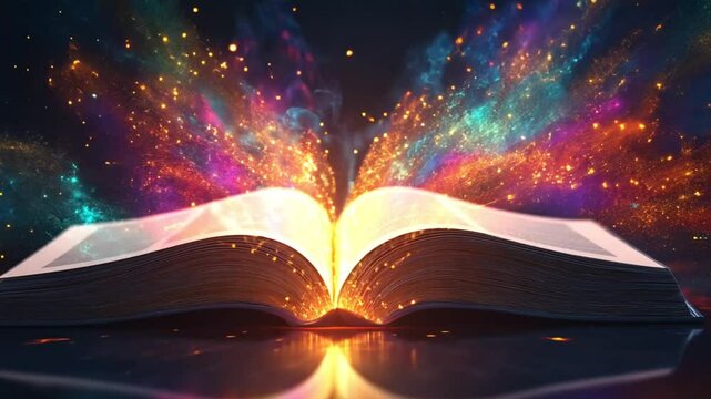 Abstract world book day. Smart book, a lot of useful knowledge in the book.