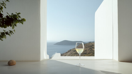 A glass of wine in front of the Mediterranean Sea. It combines tradition, luxury and relaxation, ideal for lovers of culture and oenology