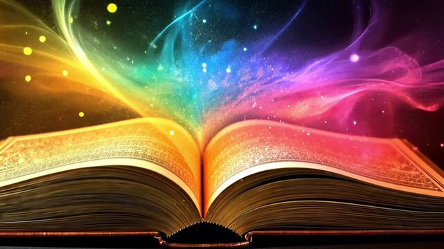 Abstract world book day. Smart book, a lot of useful knowledge in the book.