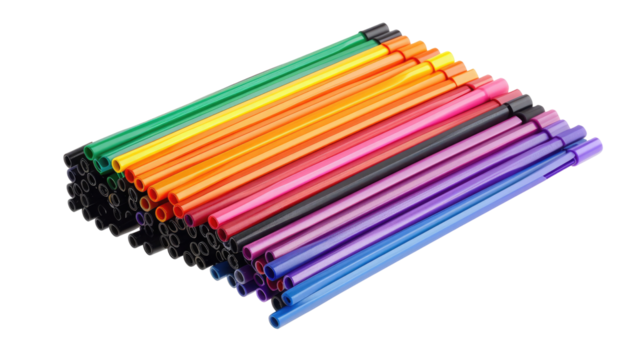 A neatly packed set of pips isolated