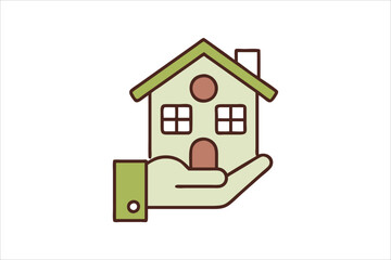 Web home icon set for websites and apps. Simple house symbol. Flat real estate sign. Main page pictogram in filled, thin line, outline and stroke style. Isolated illustration.