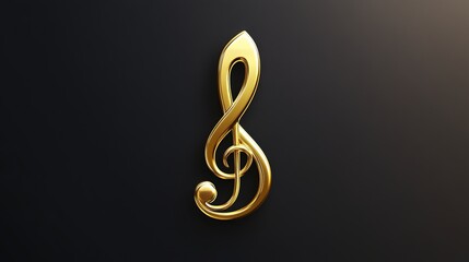 Obraz premium Gold Treble clef vector icon isolated. Realistic 3d vector illustration with transparency. For music design, music apps, music studios, music stores, music apps, music bands. 