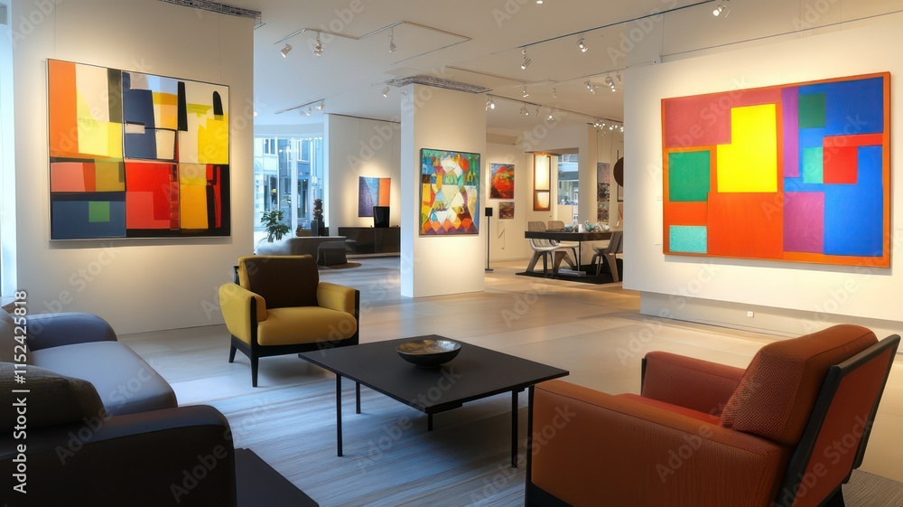 Poster modern gallery created with generative ai