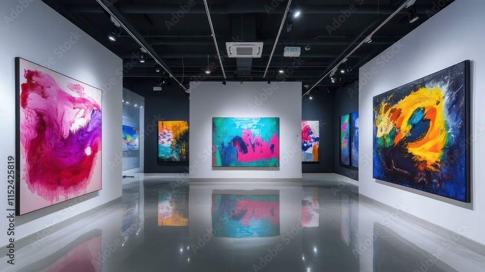 Poster modern gallery created with generative ai