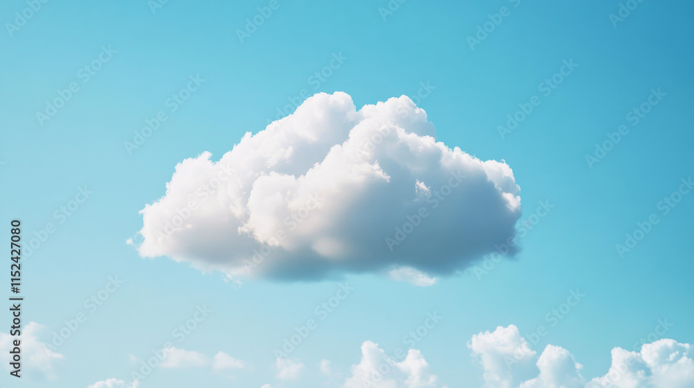 Poster cloud computing concept. cloud storage. digital internet technology. database remote. cloud technolo