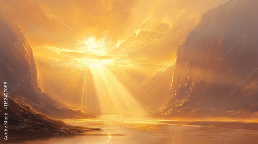 Poster horizontal golden light line with fade effect. realistic vector illustration set of glow flare burst