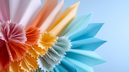 Multicolored Flags Symbolizing Unity and Diversity