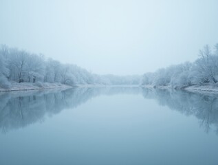 river in winter
