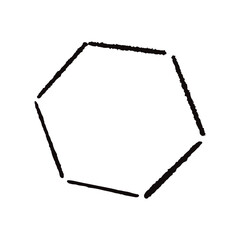 手描きのカクカクの吹き出し