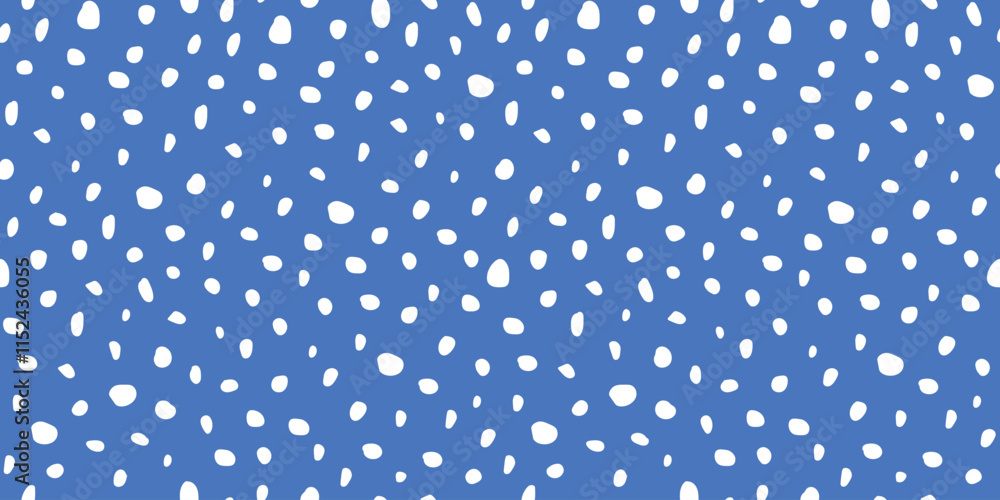 Wall mural seamless pattern with abstract random spots, dots, uneven circles. vector graphics.