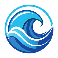 Wave Logo Design EPS Vector Graphic Image File Twelve