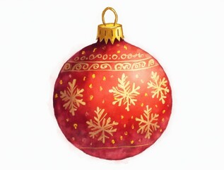 red christmas ball