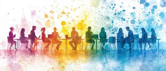 Obraz premium HR Management An Artistic Review of the Recruitment Process in Corporate Settings