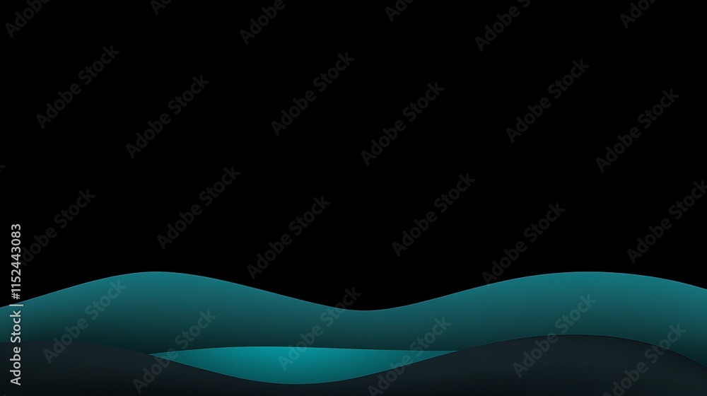 Poster a wave abundant with dots. a network of radiant particles connected by lines. an abstract digital ba