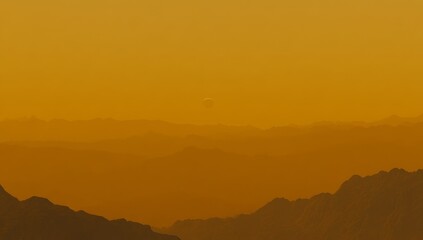 An alien planet's fantasy landscape with red skies and stars, brought to life through 3D rendering