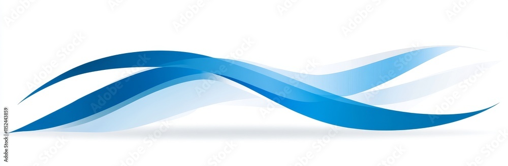 Poster a horizontally oriented banner with a flowing design, employing very dark blue, silver, and light sl
