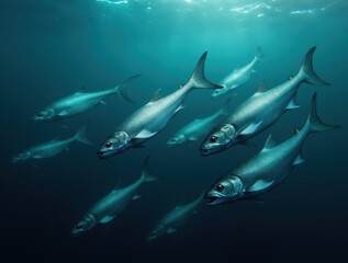 Obraz premium shark in aquarium