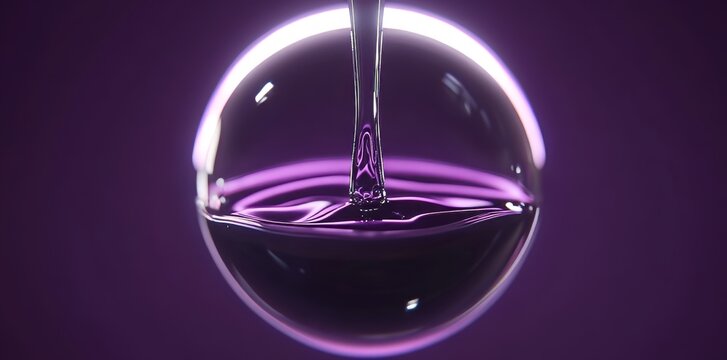 Vivid liquid with a burst of vibrant hues, intensely colorful, with ray tracing effects through Unity URP shaders