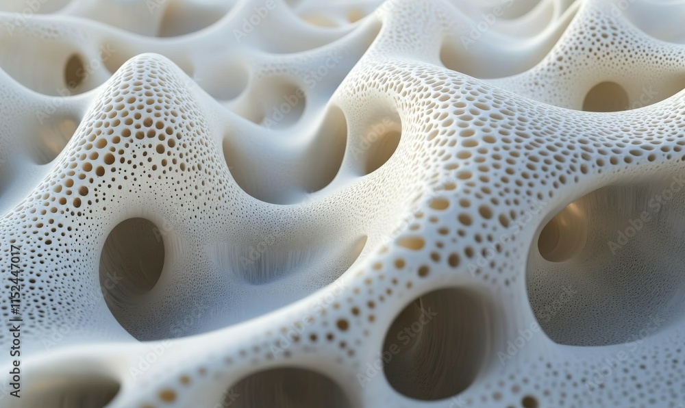 Poster abstract background made of white 3d waves. light 3d render with copy-space.