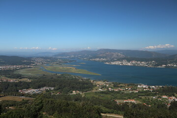 Obraz premium Río Miño desde Santa Tecla.