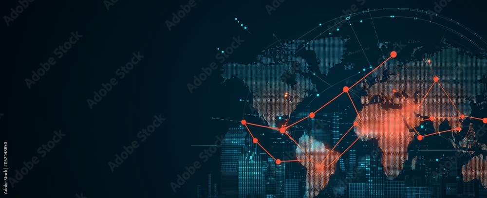 Poster analyzing stock market volatility and risk factors effectively by leveraging advanced data visualiza