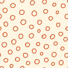 Bohemian baby seamless pattern. Cute baby boho seamless pattern with simple dots. Soft colors universe surface design for kids fabric and nursery decor. Gender neutral design. Vector Illustration