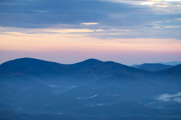 Sunset from Brasstown Bald in North Georgia