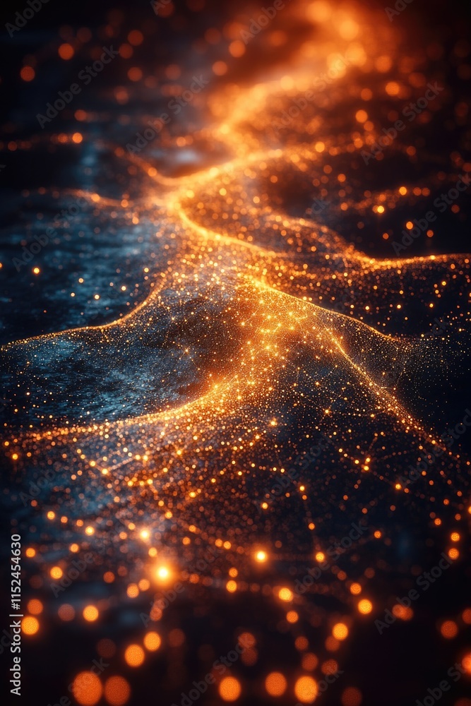 Poster a blurred image of lights, ideal for representing something mysterious or unclear