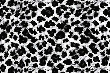 Black and white leopard print, monochrome animal print seamless pattern. Perfect for fashion, textile, and design projects.