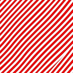 Seamless diagonal striped pattern featuring red and white stripes