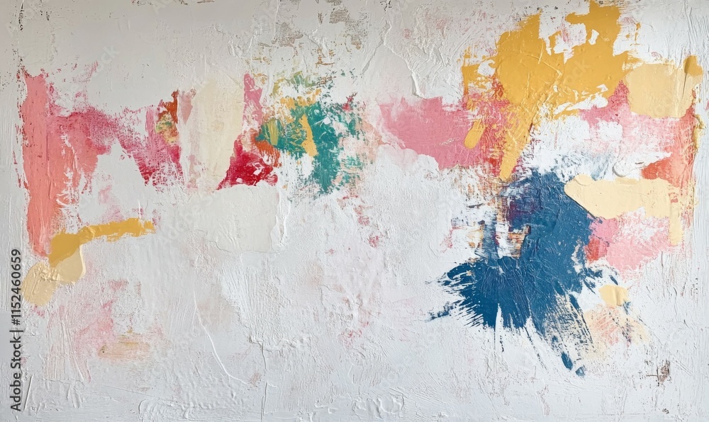 Poster an abstract white background created with paste filler and bonding plaster, showcasing irregular das