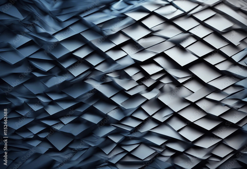 Poster black dark blue abstract modern background geometric shape line angle diagonal triangle 3d gradient