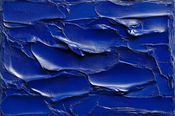 Fototapeta premium Dark Blue Venetian decorative plaster wall background
