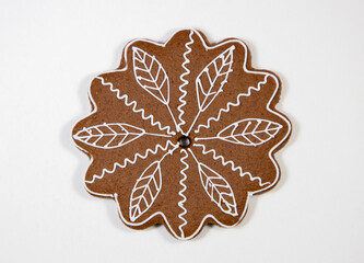 Close-up of a Christmas gingerbread