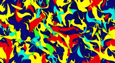 Modern, Bold Abstract Art with Vibrant Energy and Dynamic Color | 080