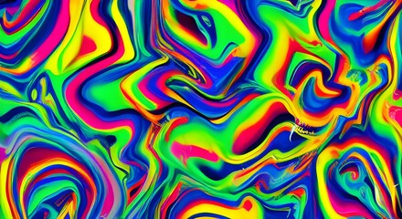 Modern, Bold Abstract Art with Vibrant Energy and Dynamic Color | 095