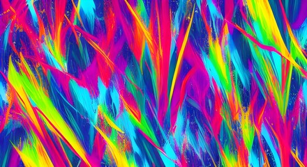 Modern, Bold Abstract Art with Vibrant Energy and Dynamic Color | 094
